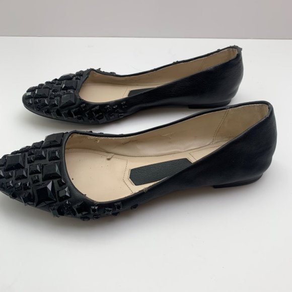 Zara Black Gem Ballet Flats - Picture 6 of 11